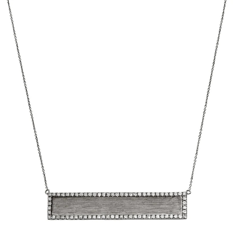 Ladies choker necklace-Hollie Horizontal Necklace Silver