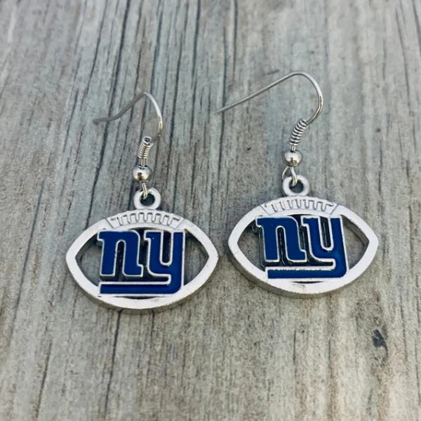 Ladies ruby earrings-New York Giants Earrings