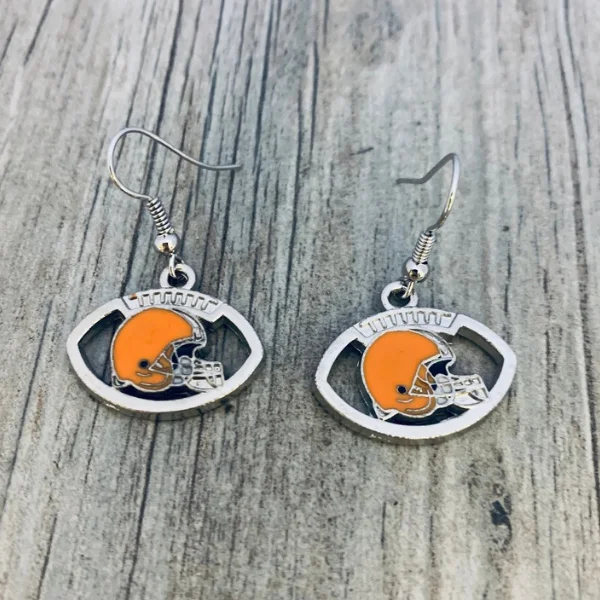 Ladies clip-on earrings-Cleveland Browns Earrings