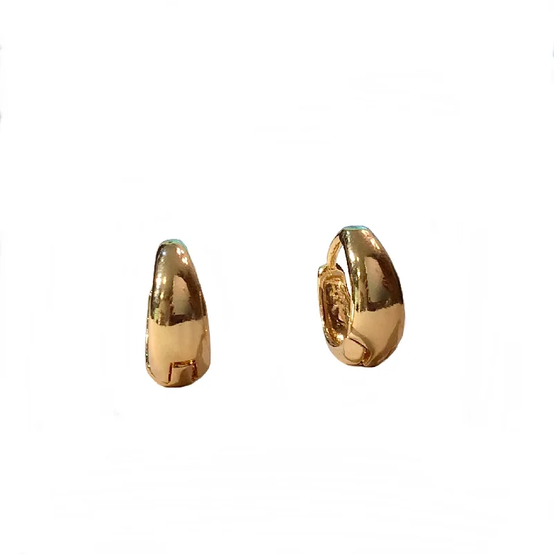 Ladies stud earrings-Gold Filled Thin Thick Huggies