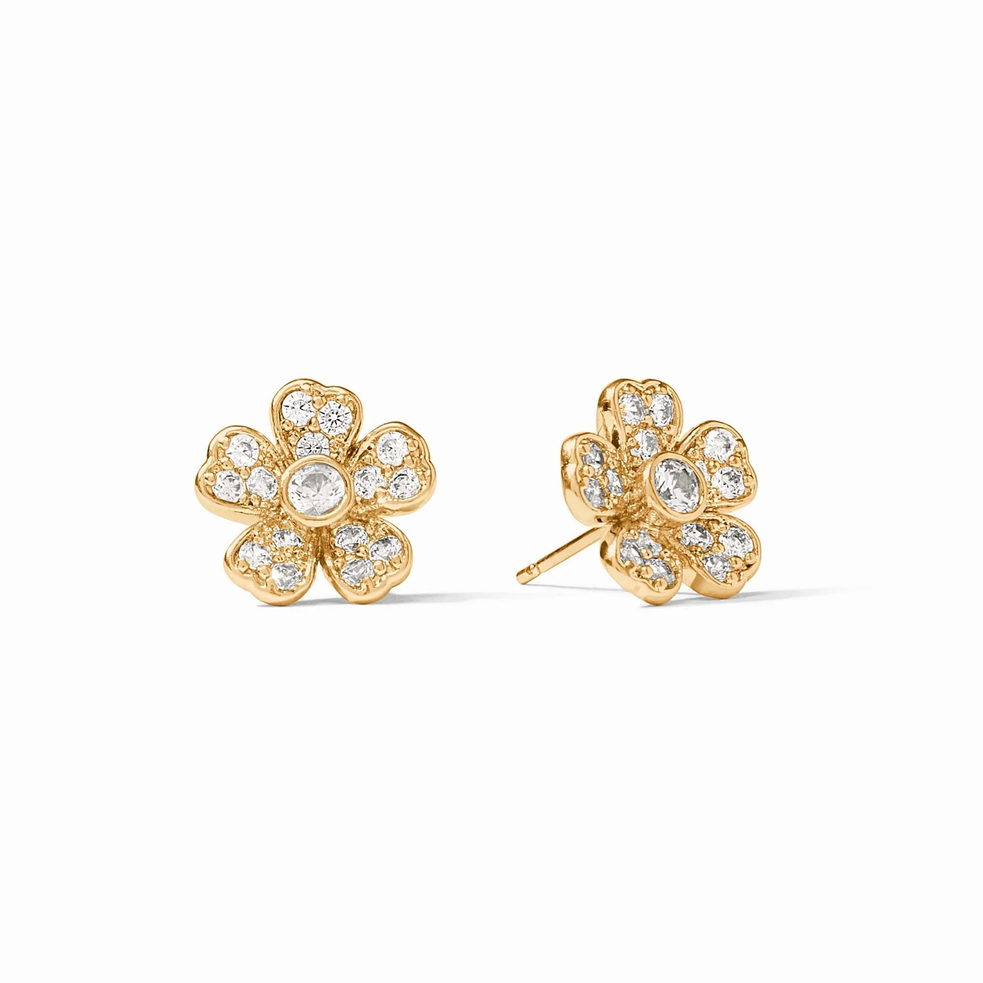 Ladies gold chain earrings-LAUREL STUD EARRING