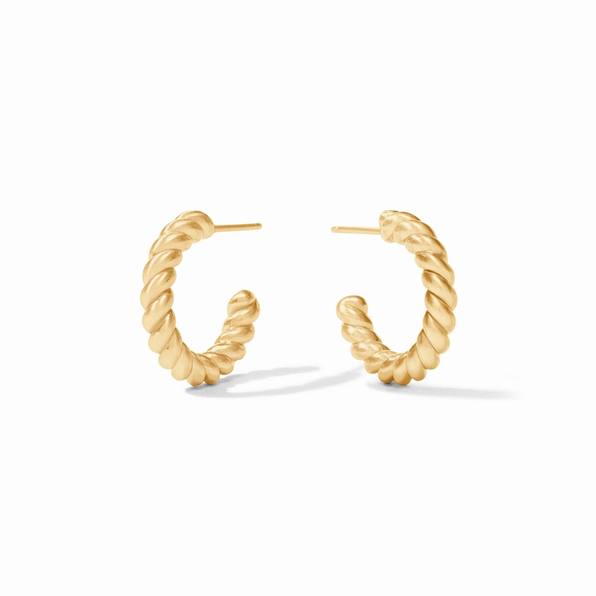 Ladies pearl hoop earrings-NASSAU HOOP