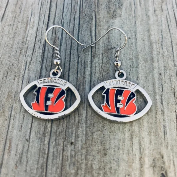 Ladies luxury hoop earrings-Cincinnati Bengals Earrings