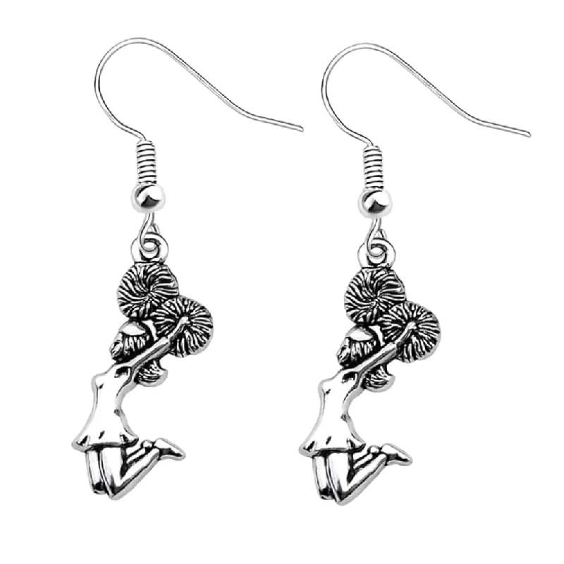 Ladies gemstone drop earrings-Cheerleader Dangle Earrings