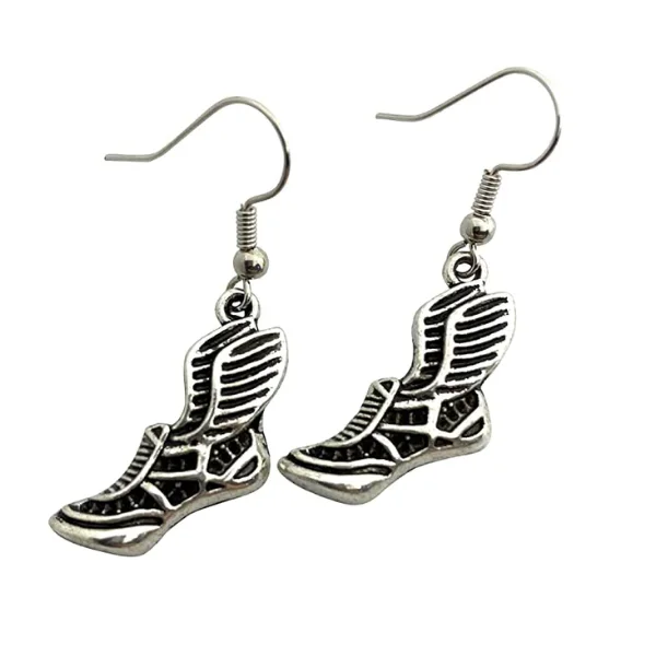 Ladies zodiac earrings-Track and Field Earrings