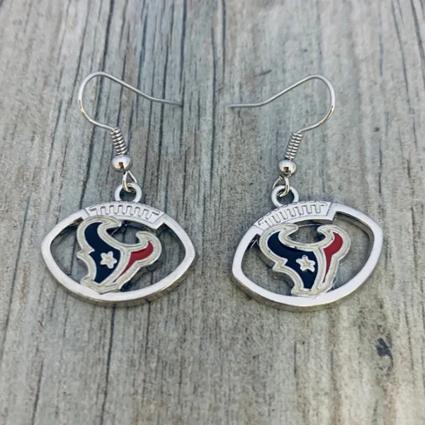 Ladies simple dangle earrings-Texas Titans Earrings