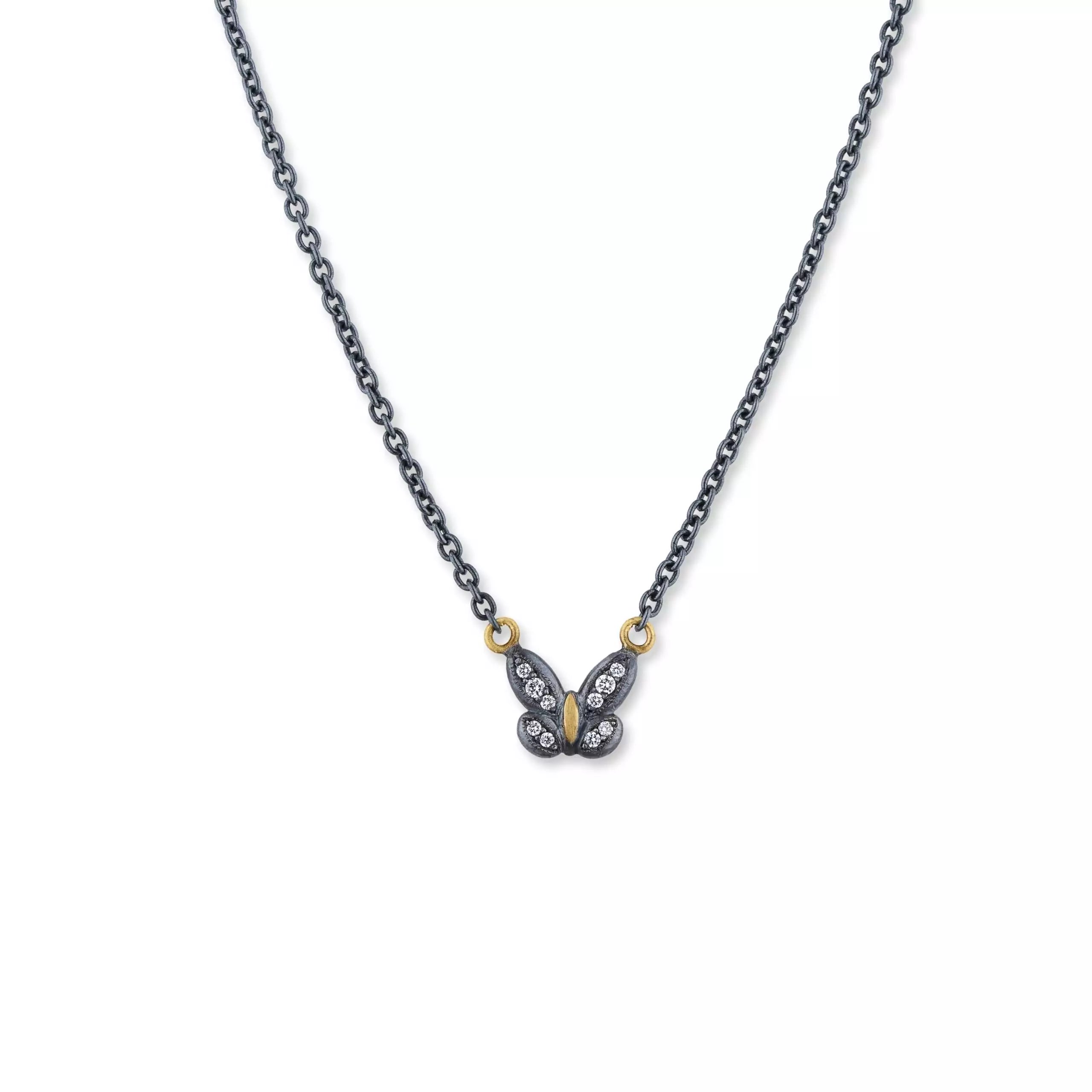 Ladies diamond necklace set-Lika Behar  "Butterfly Valley"  necklace