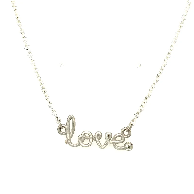 Ladies gold jewelry necklace-Lika Behar "Love" Necklace