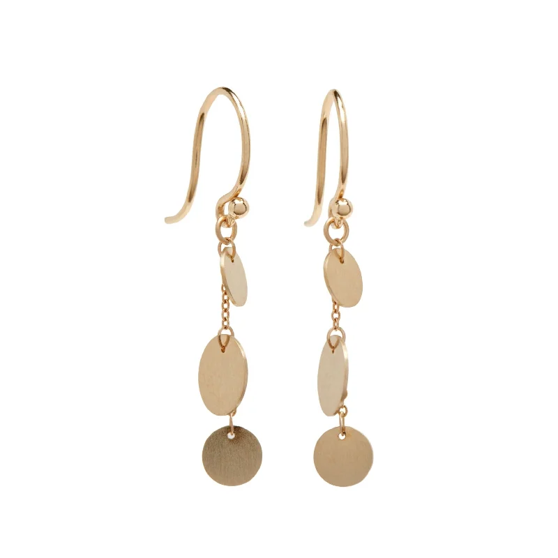 Ladies hanging earrings-<!--ER939-->petite confetti earrings