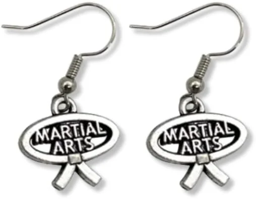 Ladies twisted earrings-Martial Arts Earrings