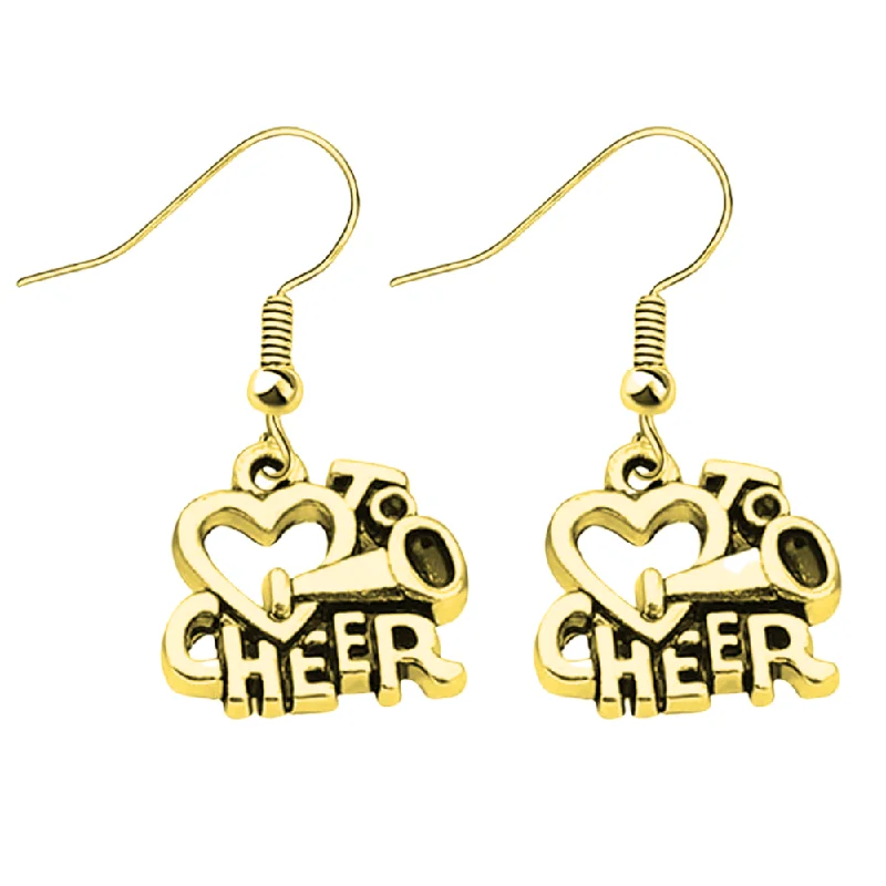 Ladies diamond earrings for women-Love to Cheer Earrings