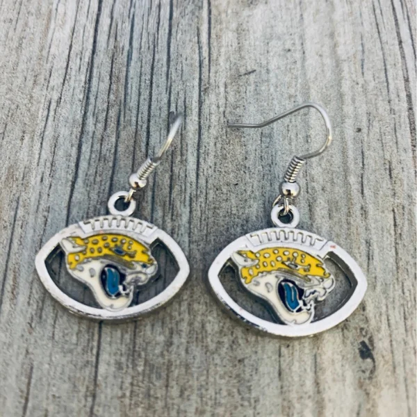 Ladies hanging earrings-Jacksonville Jaguars Earrings