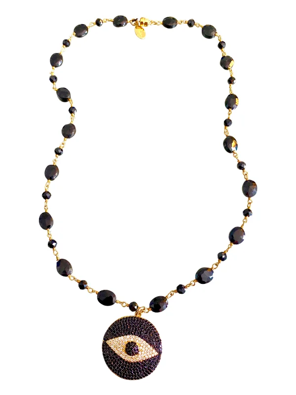 Ladies layered pendant necklace-My Third Eye Necklace