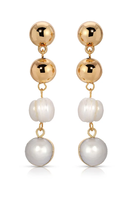 Ladies trendy statement earrings-Resort Drop Earrings