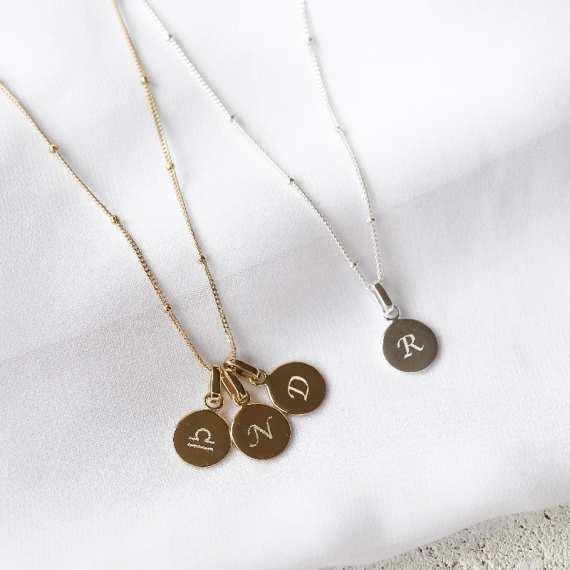 Ladies fancy necklace-Miah - Monogrammed Necklace