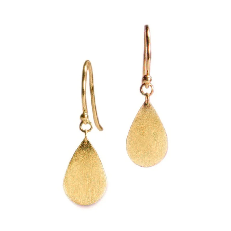 Ladies sterling silver earrings-<!--ER799-->single teardrop earrings