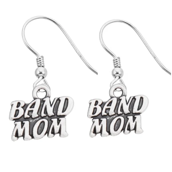 Ladies gemstone earrings-Band Mom Earrings