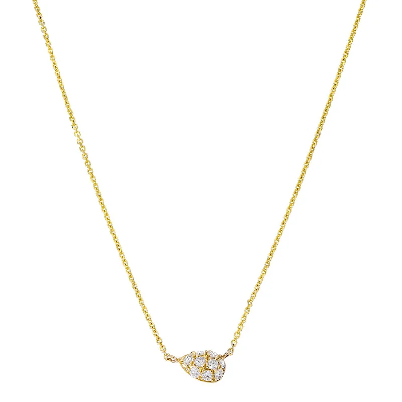 Ladies diamond necklace-Courtney Necklace White Diamonds