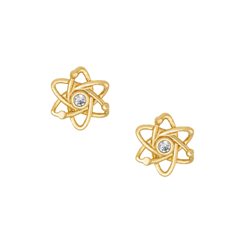 Ladies statement earrings-Atom Studs