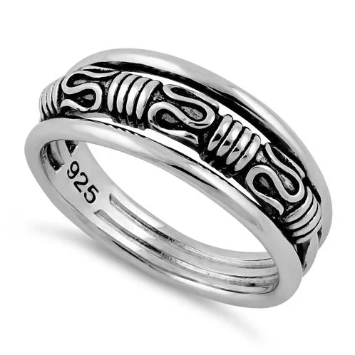 Ladies custom ring-Sterling Silver Byzantine Ring