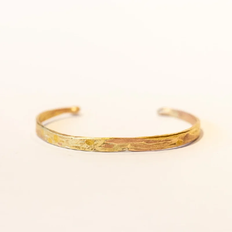 Ladies classic gold bracelet-Variance Objects | Flat Ribbon Cuff Bracelet