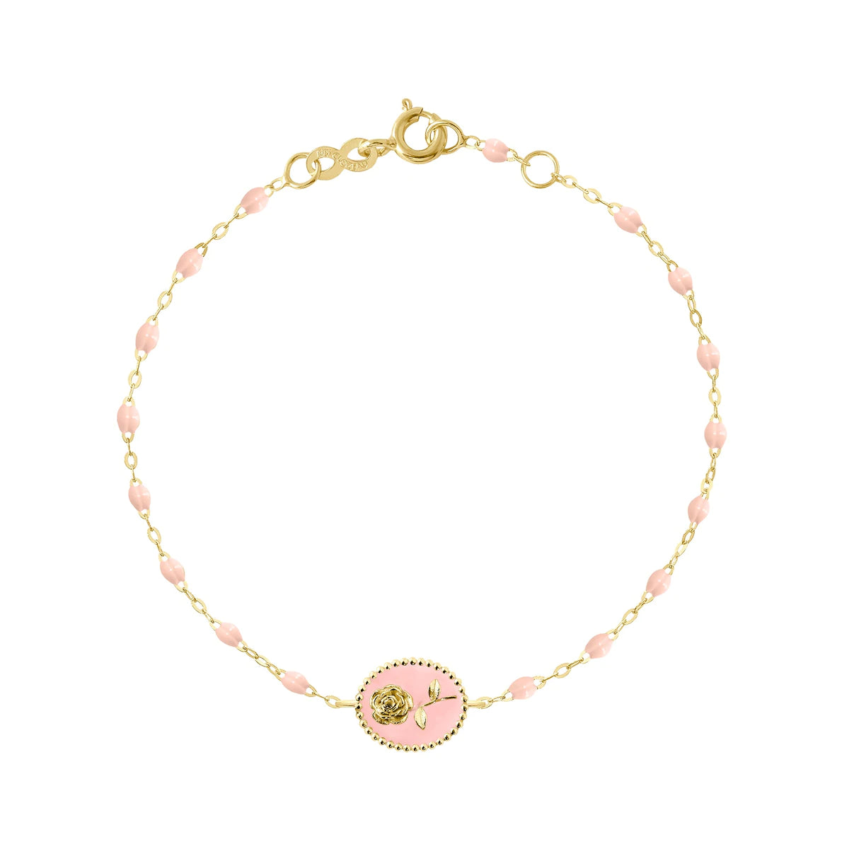 Ladies initial bracelet-Gigi Clozeau | Rose Bracelet, Baby Pink