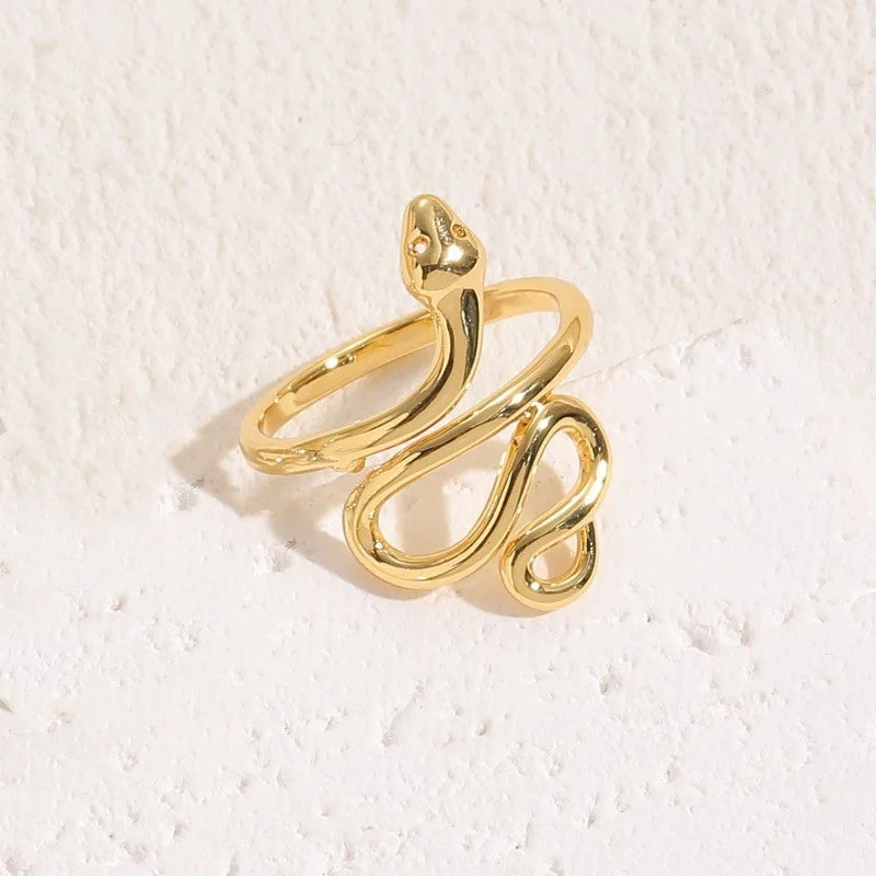 Glossy Snake 14K Real Gold