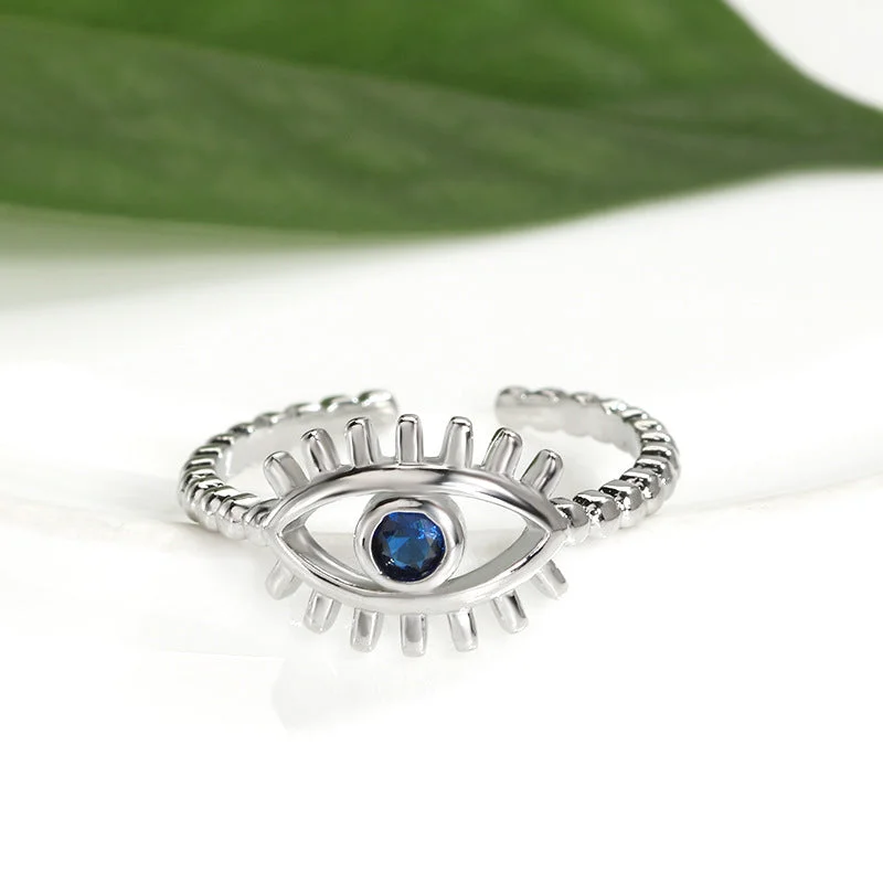 Platinum Eye Ring