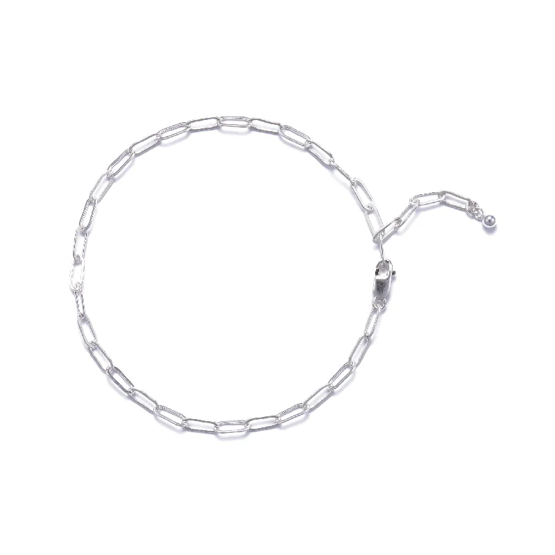 Ladies bangle bracelet-Solo Bracelet - Silver