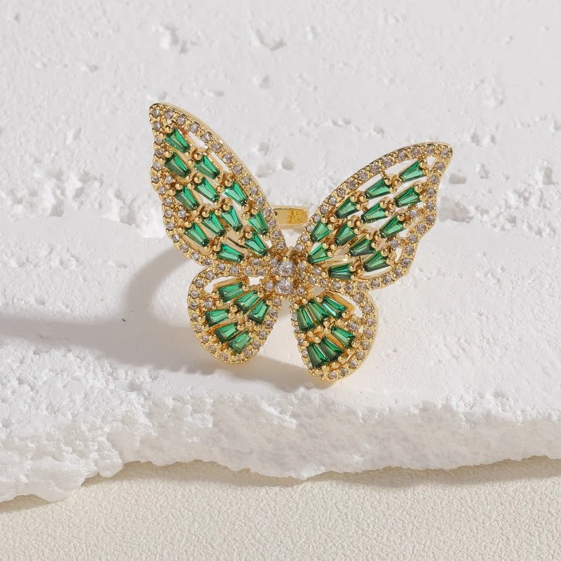 Green Zircon Butterfly