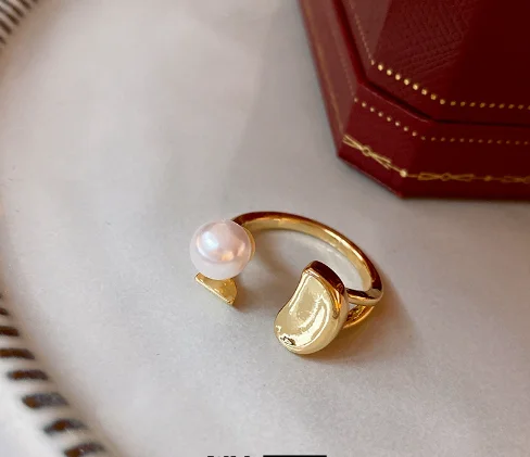 37# Imitation Pearl Open Ring