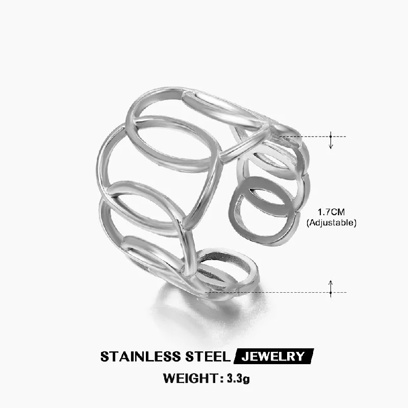 Steel Oval Ring