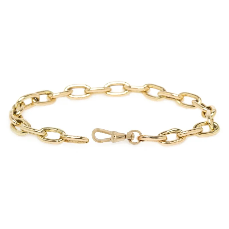 Ladies chunky bracelet-Zoe Chicco | XL Square Oval Link Chain Bracelet