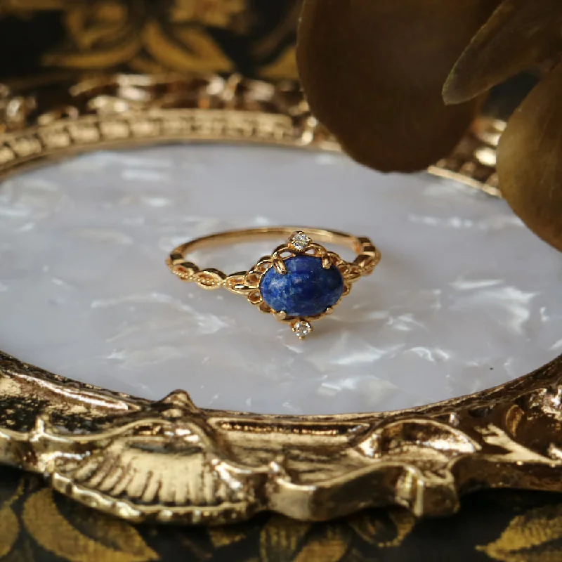 Lapis Lazuli Ring Beauty 8(57-58mm）